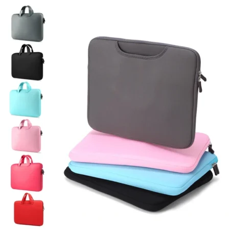 Soft Laptop Bag Sleeve 15.6 17.3 inches For Macbook Air Case 2021 Pro 11 12 13 14 15 17 inch Huawei Handbag Laptop Sleeve Cover