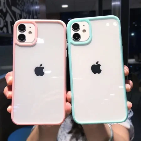 Color Transparent Shockproof Phone Case For iPhone 12 13 Mini 11 Pro Max XR X XS Max 6 6s 7 8 Plus SE 2020 Soft Back Cover Case