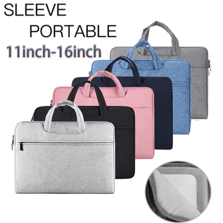 Laptop Double handbag Case for Macbook HP DELL Lenovo ASUS Huawei Samsung 13.3" 14" 15.3" 15.6" 16" Waterproof Notebook Cover