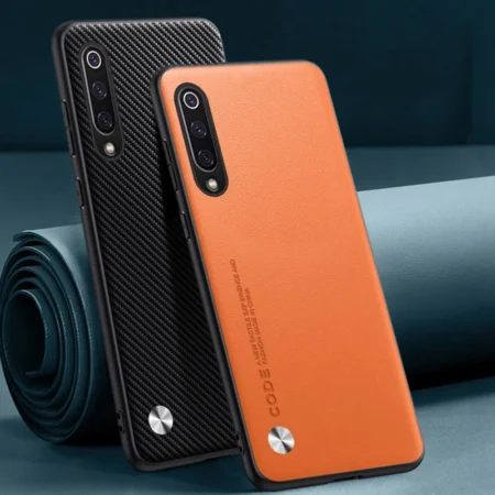 Étui de luxe en cuir PU pour Xiaomi Mi 9 SE 9SE, housse mate en Silicone, Protection antichoc, coque de téléphone pour Xiaomi Mi 9 9T Pro Mi9