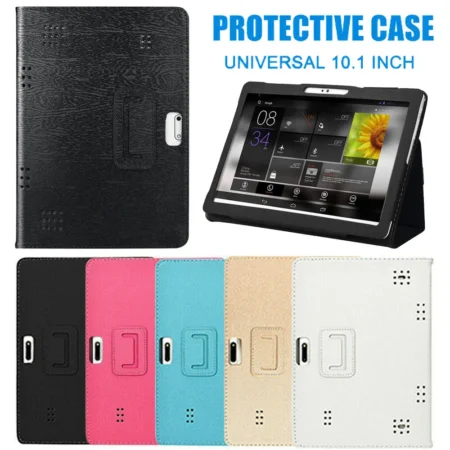 Universal Leather Protective Case Cover Stand For 10/10.1 Inch Android Tablet