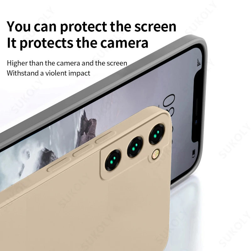 kf-Sd119c077086b4ed6bb078964f93a6532i-For-Samsung-Galaxy-A52-A54-S21-S23-S22-Ultra-S20-FE-Soft-Touch-Silicone-Case-For