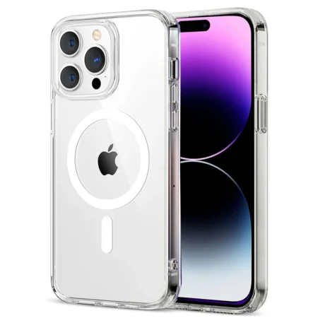 Clear Phone Case For iPhone 14 13 12 11 Pro Max Magnetic For Magsafe Wireless Charge For iPhone 7 8 X XR Xs Max Soft Cover Case