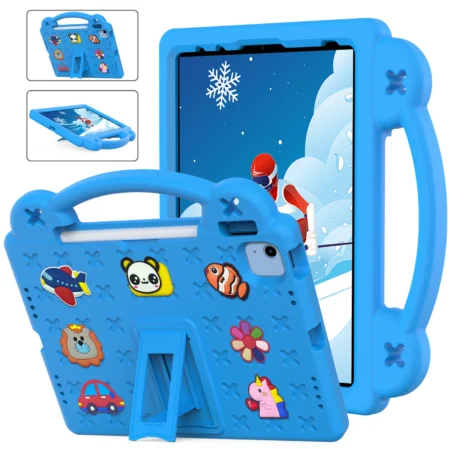 EVA Kids Case For iPad 11th A16 2025 Gen Kickstand Handle Shockproof Cartoon Tablet Cover